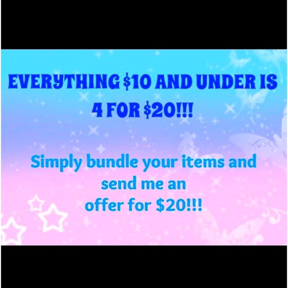 ***SALE!!!  Items under $10 are 4 for $20